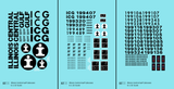 Illinois Central Gulf Caboose Black  - Decal - Choose Scale