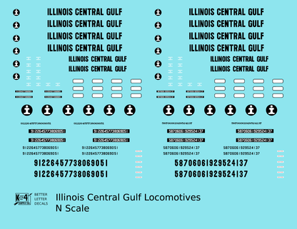 Illinois Central Gulf Diesel Locomotive Black