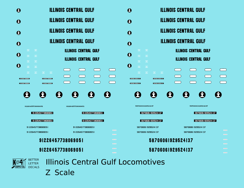 Illinois Central Gulf Diesel Locomotive Black
