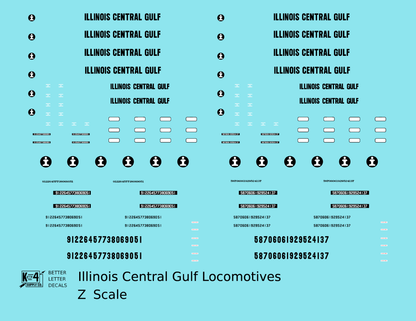 Illinois Central Gulf Diesel Locomotive Black