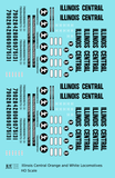 Illinois Central Diesel Locomotive Black Orange/White Scheme