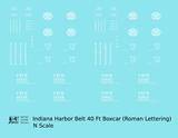 Indiana Harbor Belt 40 Ft Boxcar White Roman Lettering