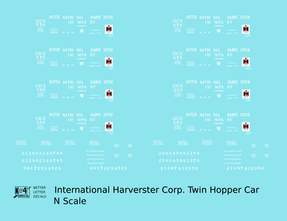 International Harvester IHCX Ribbed Twin Hopper White