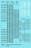 Indiana Railroad Interurban Trolley Car Black and Silver  - Decal Sheet