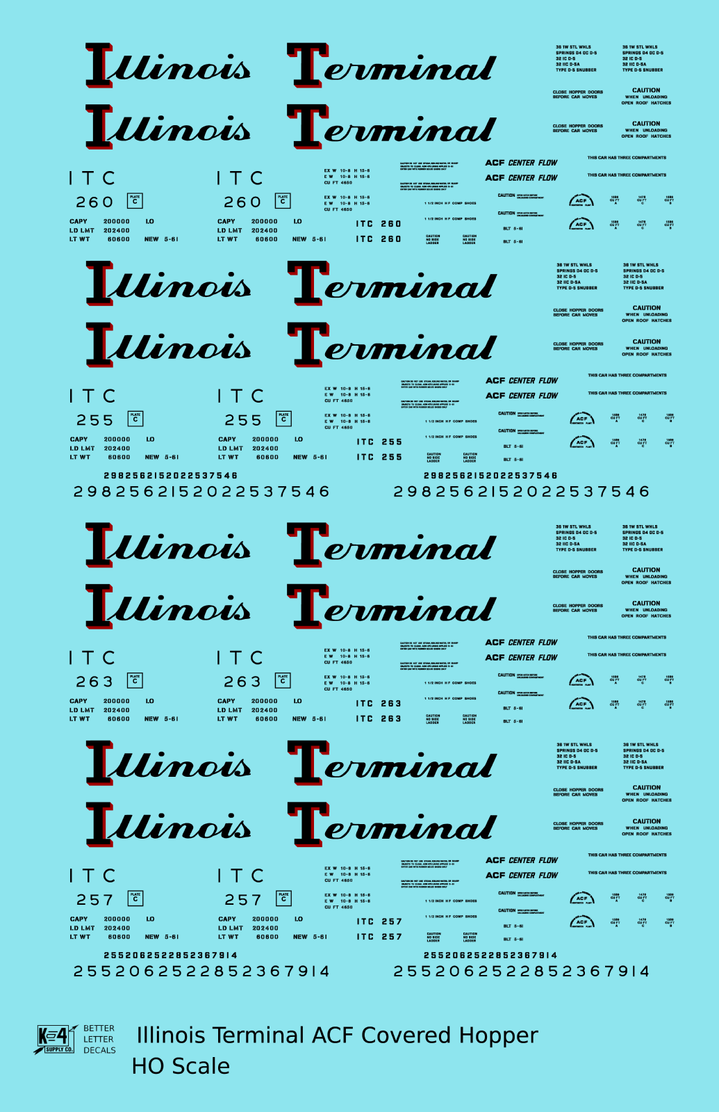 Illinois Terminal ACF Covered Hopper Black