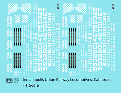 Indianapolis Union Railway Locomotives and Cabooses White