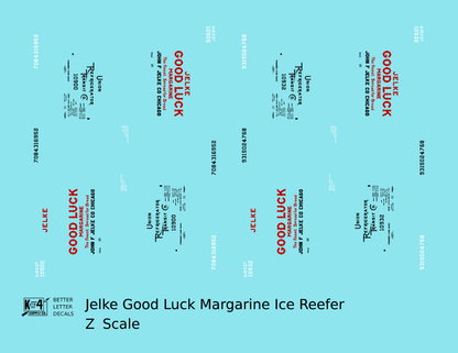 Jelke Good Luck Margarine Billboard Ice Reefer Black and Red
