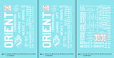 Kansas City, Mexico and Orient Boxcars and Gondola White KCMO - Decal - Choose Scale
