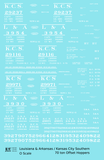 Kansas City Southern 70 Ton Offset Hopper White KCS L&A