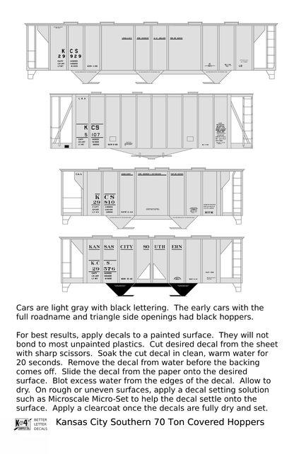 Kansas City Southern 70 Ton Covered Hopper Black