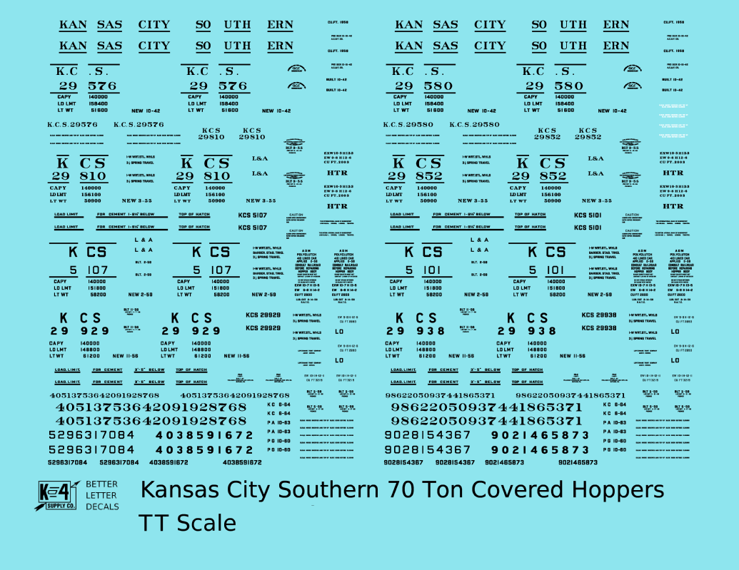 Kansas City Southern 70 Ton Covered Hopper Black