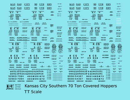 Kansas City Southern 70 Ton Covered Hopper Black