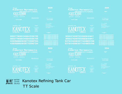 Kanotex Refining Tank Car White