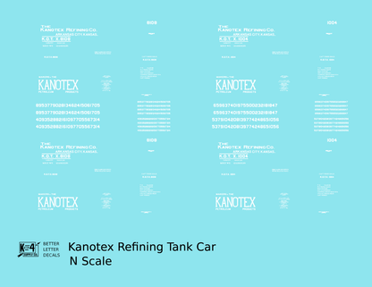Kanotex Refining Tank Car White
