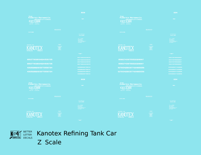 Kanotex Refining Tank Car White