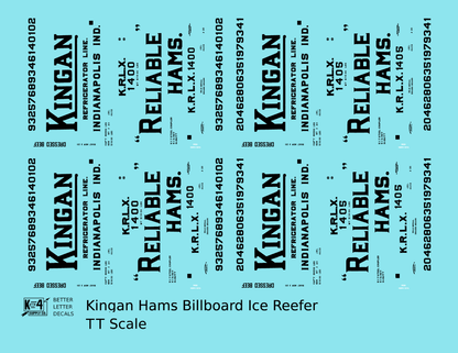 Kingan Ham Billboard Ice Reefer Black Indianapolis