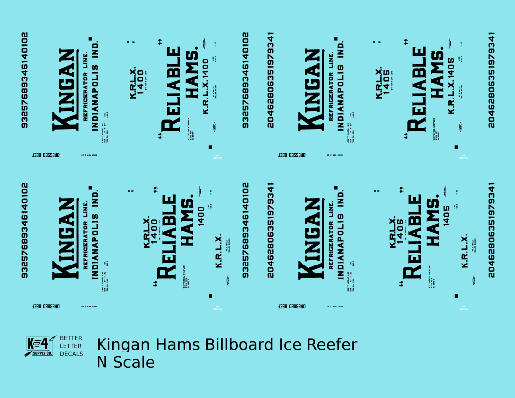 Kingan Ham Billboard Ice Reefer Black Indianapolis
