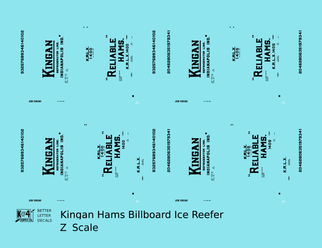 Kingan Ham Billboard Ice Reefer Black Indianapolis