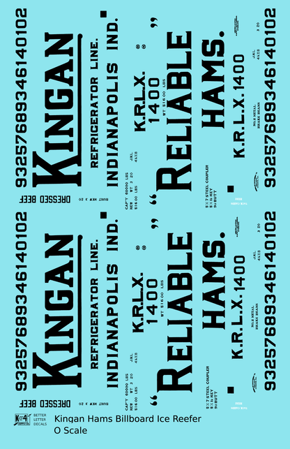 Kingan Ham Billboard Ice Reefer Black Indianapolis