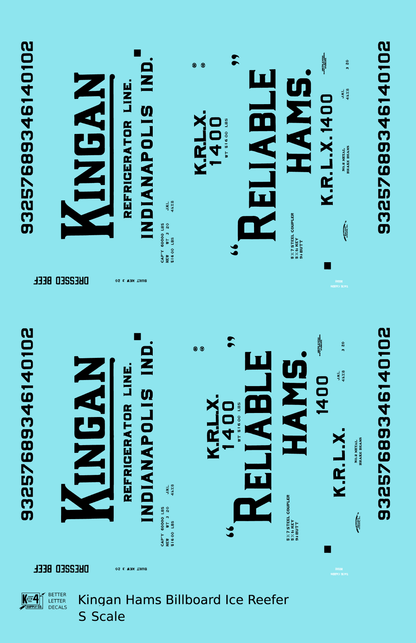 Kingan Ham Billboard Ice Reefer Black Indianapolis