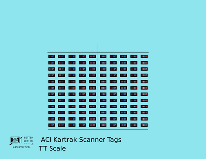 Kartrak ACI Scanner Barcode Tags