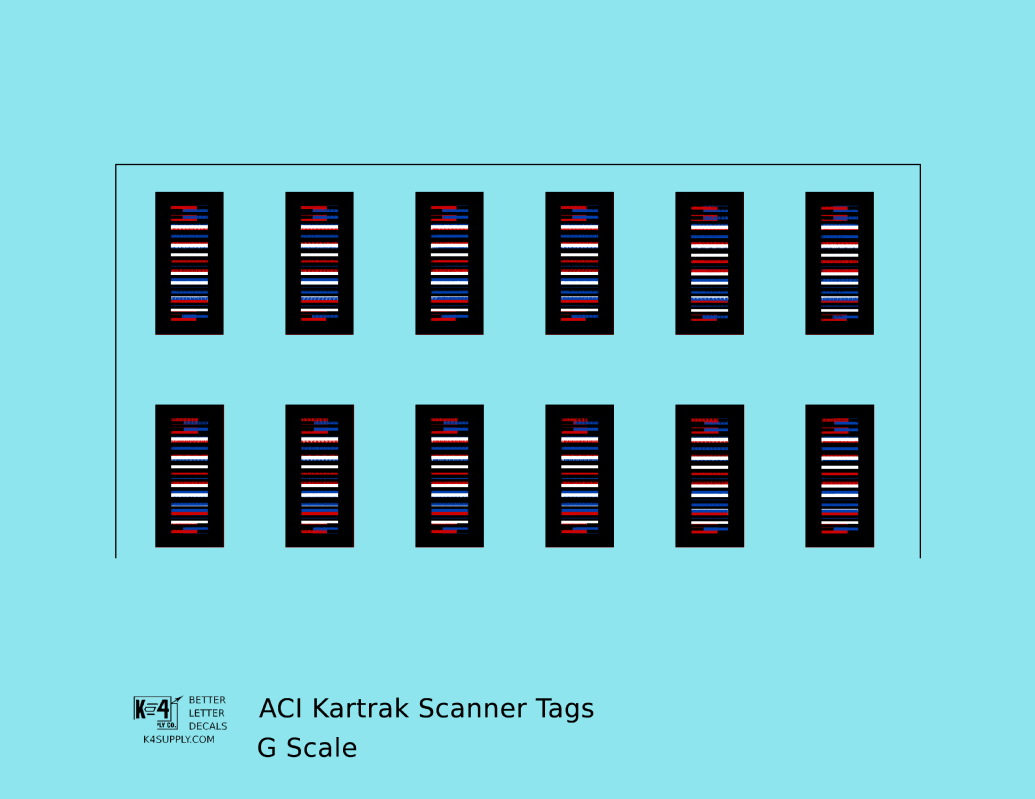 Kartrak ACI Scanner Barcode Tags
