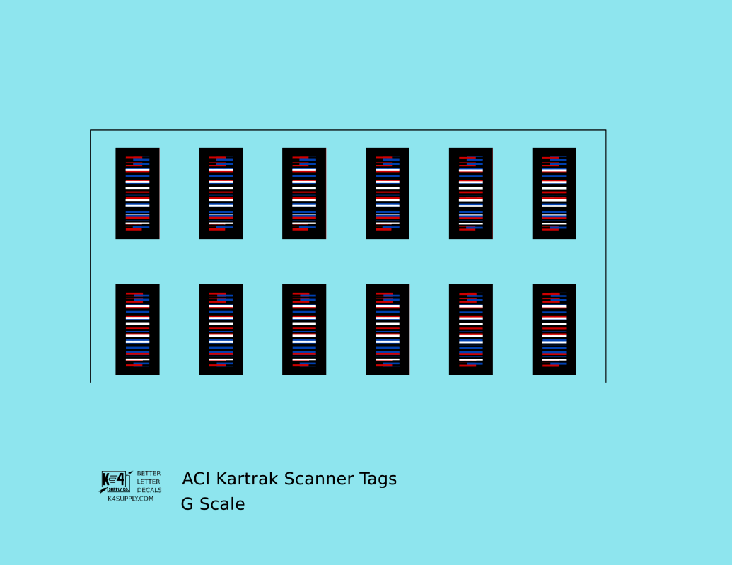 Kartrak ACI Scanner Barcode Tags