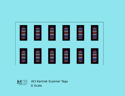 Kartrak ACI Scanner Barcode Tags