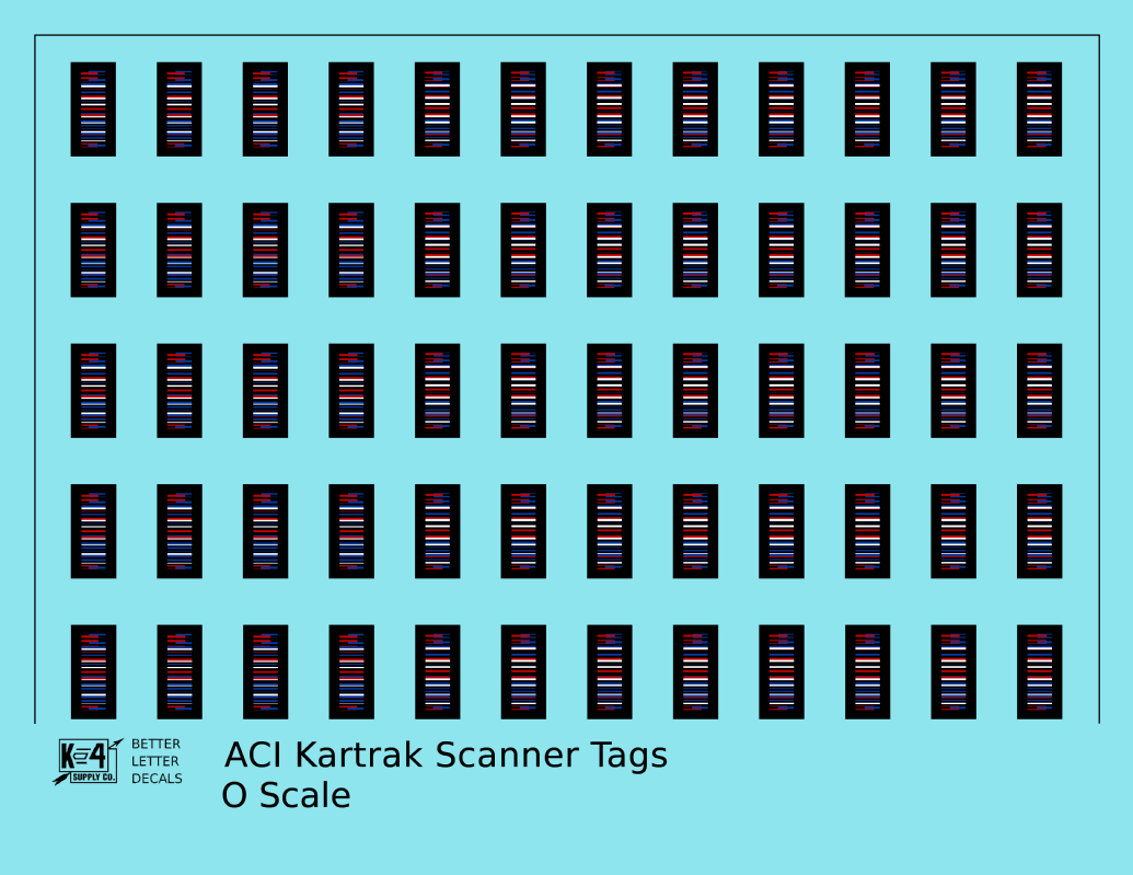 Kartrak ACI Scanner Barcode Tags