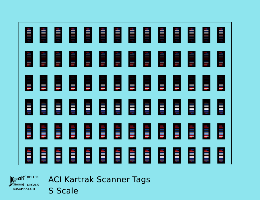 Kartrak ACI Scanner Barcode Tags