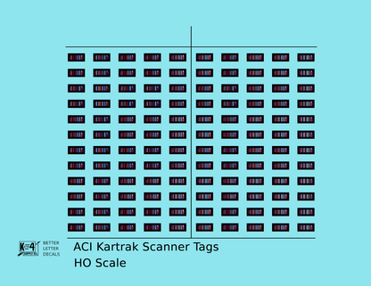 Kartrak ACI Scanner Barcode Tags