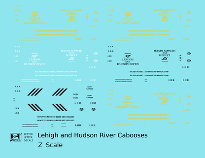 Lehigh and Hudson River Caboose and Flanger White, Yellow and Black