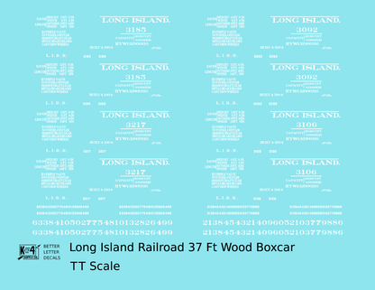 Long Island Railroad 37 Ft Wood Boxcar White