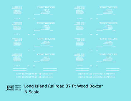 Long Island Railroad 37 Ft Wood Boxcar White