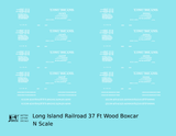 Long Island Railroad 37 Ft Wood Boxcar White