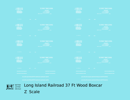 Long Island Railroad 37 Ft Wood Boxcar White