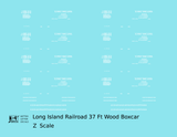 Long Island Railroad 37 Ft Wood Boxcar White