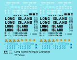 Long Island Railroad Caboose Black Blue White Large Black Lettering