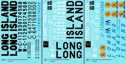 Long Island Railroad Caboose Black Blue White Large Black Lettering