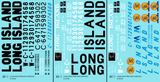 Long Island Railroad Caboose Black Blue White Large Black Lettering