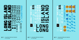 Long Island Railroad Caboose Black Blue White Large Black Lettering