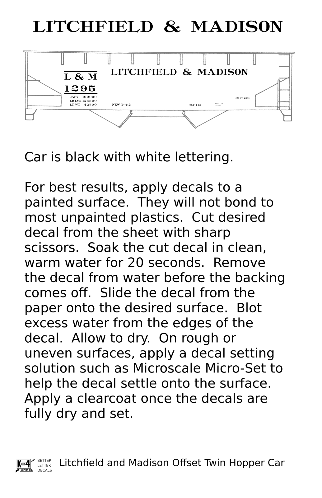 Litchfield and Madison Offset Twin Hopper White