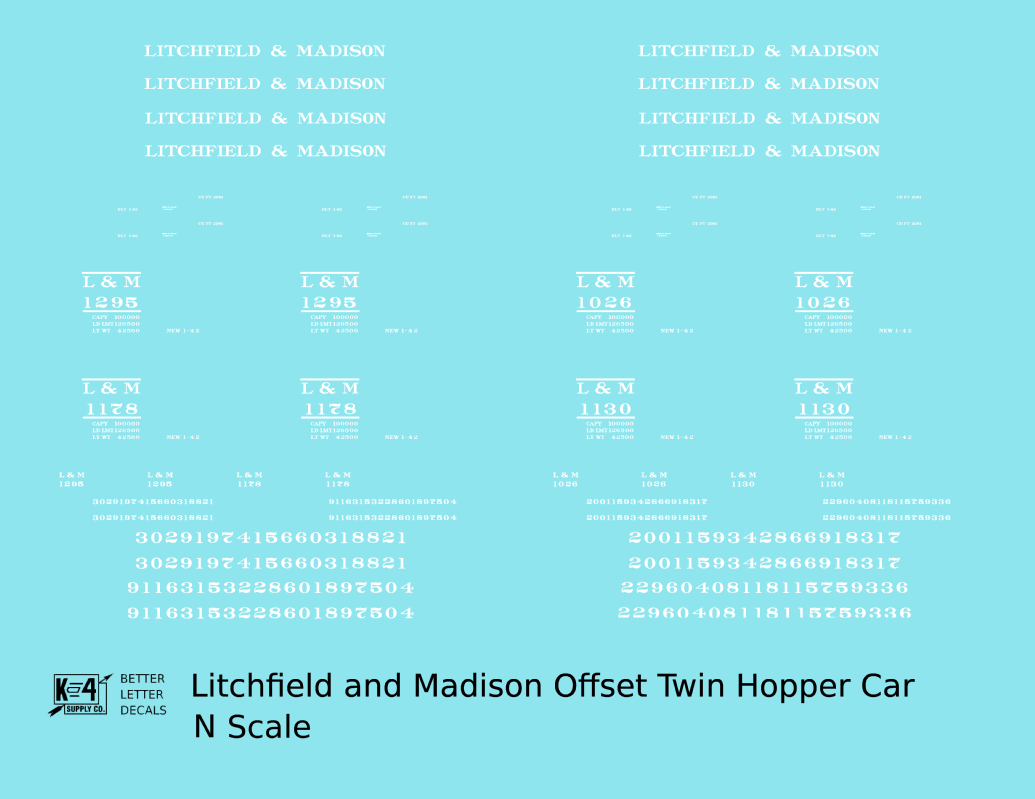 Litchfield and Madison Offset Twin Hopper White