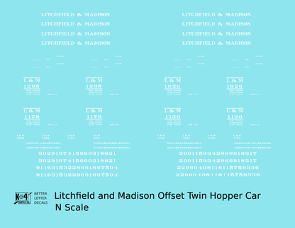 Litchfield and Madison Offset Twin Hopper White