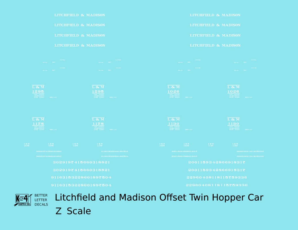 Litchfield and Madison Offset Twin Hopper White