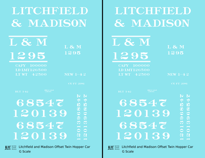 Litchfield and Madison Offset Twin Hopper White