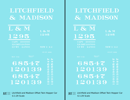 Litchfield and Madison Offset Twin Hopper White
