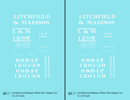 Litchfield and Madison Offset Twin Hopper White