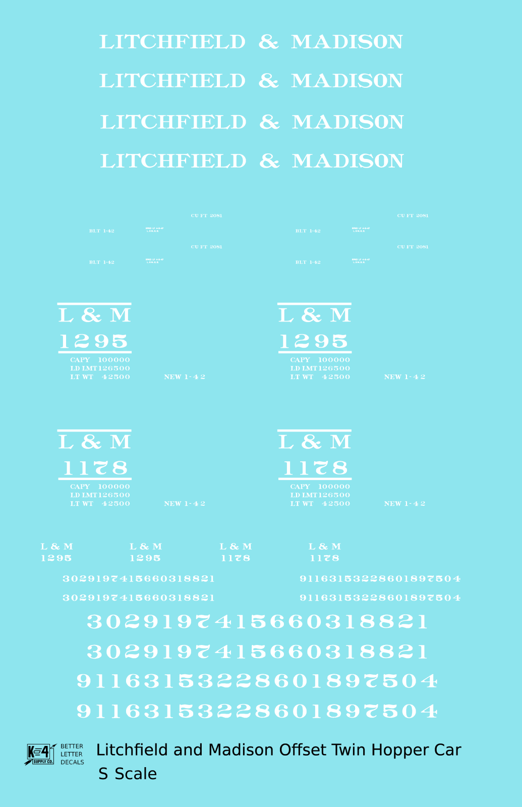 Litchfield and Madison Offset Twin Hopper White