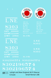 Lehigh and New England 40 Ft Boxcar White Small LNE